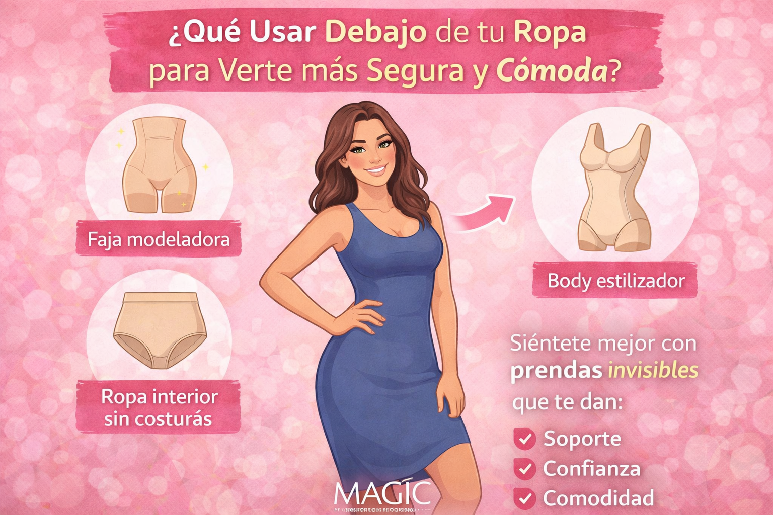 ¿Qué Usar Debajo de tu Ropa para Verte Más Segura y Cómoda? (Guía Esencial con MAGIC)