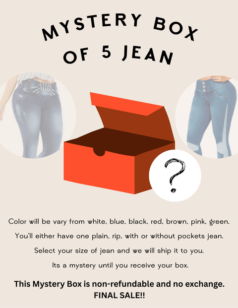 Mystery Box of 5 Jeans